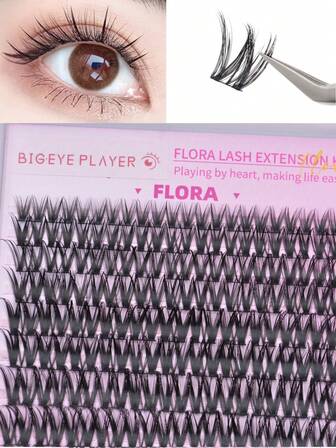 99pcs 8-18cm Natural Curly 3D False Eyelashes, Easy To Apply Suitable For Beginners, Daily Wear