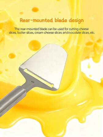 Cheese Slicing Spatula, Pizza Spatula, European-Style Baking Spatula, Cheese Knife, Baking Knife, Butter Spatula, Cheese Knife, Cake Cream Scraper, Bread Jam Knife, Kitchen Cheese Cutter - Creative Baking Tools, Practical And Portable For Beginners
