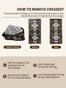 1pc Printed Carpet, Suitable For Bedroom, Hallway, Etc., Absorbent & Soft, Easy To Clean, Also Can Be Used As Kitchen Decor, Kitchen Mat, Faux Wool Material, Stain-Resistant, Indoor & Outdoor Use, Applicable For Entrance, Bedroom, Home Decor, Multiple Colors Available, Also Suitable For Living Room, Bedroom, Laundry Room, Machine Washable. - Multicolor - View 5