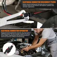 1PCS Automotive Electrical Terminal Connector Separator Removal Tool, Universal Plug Connector Remover For Cars, Electrical Connector Toolfor Most Vehicles, Electrical Connector Removal Tool - 黑色 - 查看 4
