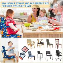Chair Increasing Cushion Dismountable Portable Washable Baby Toddler Infant Harness Toddler Booster Dining Highchair Seat Pad On The Go Seat Highten Pad Travel Storage Chair With Adjustable Buckle Strap With Backrest Dinosaur (With Backrest Dinosaur) - WithBackrestDinosaur - View 4