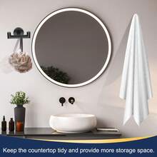 Bathroom Towel Hooks, Kitchen And Bathroom Towel Hooks, SUS304 Stainless Steel Hooks, Heavy-Duty Double Towel Rack Hooks, Suitable For Hanging Towels, Coats, Sponges, Wall-Mounted, 1 Piece - Multicolor - View 6