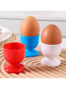 4/8/12pcs Egg Cup Set, Soft Boiled Egg Holder For Breakfast And Lunch, Halloween, Christmas And Easter Gifts, Egg Cups, Egg Trays, Egg Racks, Practical Egg Holders, Tableware - Multicolor - View 4