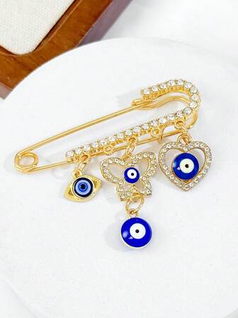 Fashionable Devil's Eye Brooch, Blue Eye Pin For Women, Cute Gift For Girlfriend, Exquisite High-End Accessory. #Fashion Accessories# #High-End# #Gift Recommendation#