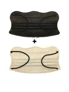 10pcs/20pcs Large Butterfly Shaped Masks, Women's High-Value Wavy Cloud V-Shaped Face Enhancing Small Masks