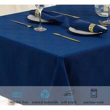 Kitchen Tablecloth - Azul Marino + 304.8 X 152.4 cm (Rectangular) - View 5