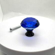 30mm Smooth Round Glass Cabinet Door Knobs/Pulls, Colorful Drawer Handles Suitable For Home, Cabinet, Drawers And Dresser, With Screws - Multicolor - View 44