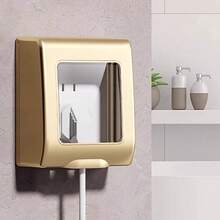 86 Type Self-Adhesive Wall Socket Waterproof Box Electric Plug Cover Bathroom Wall Switch Protection Socket Splash-Proof Box