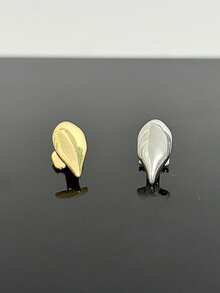 RACHELZ Hip Hop 2PCS/Set Vampire Fangs Glossy Teeth Grillz Braces Punk Top Bottom Smooth Surface Tooth Caps For Women Men Jewelry Halloween Christmas Gift Cosplay Dental Grills - Silver - View 3