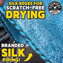 Toalla de secado de microfibra TYUI Chemical Guys Woolly Mammoth - 91 cm x 63 cm Súper esponjosa y absorbente para secar autos, camiones, SUV, RV, barcos, hogar y mascotas - Azul - Azul - Ver 3