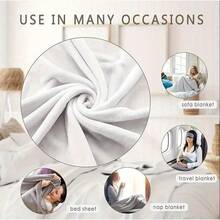 [HOMIES Printed Flannel Blanket] HOMIES Soft Printed Flannel Blanket - Multifunctional Nap Blanket And Small Throw With Creative Themed Patterns - Perfect Gift For Friends - Ảnh-1 - Xem 8