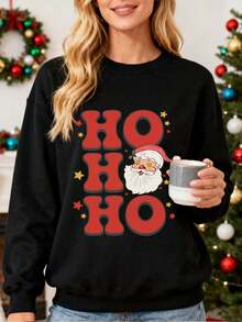 Blusa de sudor para mujer con estampado de galletas rosadas "Tis The Season", ideal para fiestas de Navidad y regalo para ella, estilo festivo y cómodo, perfecta para ocasiones navideñas y uso diario. - Negro - Ver 1