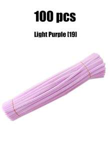 100pcs Fluffy Cleaning Sticks, Soft Fuzzy Craft Sticks Suitable For DIY Flower Bouquets, Floral Arrangements, Children's School Art Projects, Party Decorations, Graduation, Weddings, Birthday Gifts, Mother's Day, Christmas And Other Holiday DIY Crafts - Red Series - View 35