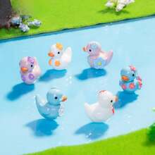 8/20/30/50个迷你树脂鸭，小动物，微型花卉鸭摆件，适用于家居装饰、微型花园、家居景观、水族箱工艺品、派对装饰（颜色随机） - 彩色 - 查看 4