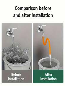 1/2/4pcs Faucet Extension Hose, Flexible Adjustable Swivel Faucet Extender, Bathroom/Kitchen Sink Tap Sprayer Extension - Faucet Extender - View 9