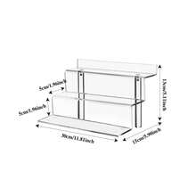 1pc Transparent Acrylic Cake/Cupcake Tiered Display Stand, Collectible Figurine Organizer, Cosmetic Shelf - Clear - View 8