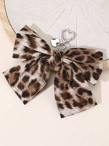 1个女童豹纹蝴蝶结钥匙扣，百搭包包配饰，日常使用 - 彩色 - 查看 11