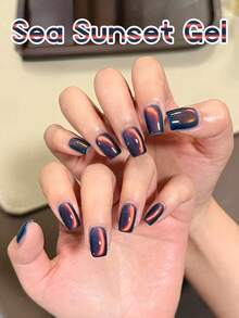 MISS SHAKA 10毫升秋冬美甲海日落琥珀蓝金光水晶玻璃珠猫眼凝胶指甲油美甲沙龙家用DIY超闪美白流行美甲艺术美甲用品 - 彩色 - 查看 8