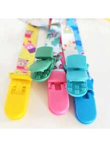 1/2/3 Piece Baby Pacifier Clip Set - Pacifier Clips For Boys And Girls, Suitable For Most Pacifiers, Thanksgiving Gift - 彩色 - 查看 3