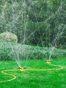 360° Rotating Automatic Lawn Sprinkler With Adjustable Arm, Ideal For Irrigation And Cooling Large Gardens And Yards
