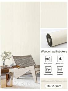 1 rollo de 300 cm, 13 pies cuadrados, paneles de pared con textura de madera 3D autoadhesivos, impermeables y a prueba de humedad, paneles decorativos de pared con textura de madera, adecuados para sala de estar, dormitorio, fondo de TV, renovación de paredes, decoración de pared de alta gama, adhesivo decorativo para habitación, papel tapiz, adhesivo de pared - Multicolor - Ver 19