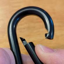 10 PCS Black Carabiner Clip Spring Snap Hook, 1.57 Inch Heavy Duty Carabiners Clips, Small Keychain Mountaineering Outdoor Camping, Hiking Travel, Swing Set, Hammock And Fishing - 最初的 - 查看 5