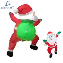 Santa Claus Inflable con Luz LED y Ventilador USB - Multicolor - Ver 7