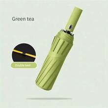 1 pieza Paraguas totalmente automático anti-tormenta, paraguas plegable portátil de 24 varillas de alta calidad con triple pliegue, impermeable, repelente, parasol, a prueba de viento, paraguas plegable, paraguas de lluvia, paraguas compacto, paraguas de doble uso, paraguas de tarjeta, paraguas de cinco pliegues, paraguas cápsula, paraguas de bolsillo, paraguas de viaje, paraguas transparente para mujer, paraguas pequeño, mini paraguas, paraguas con funda, bolsa para paraguas, paraguas grande, soporte para paraguas