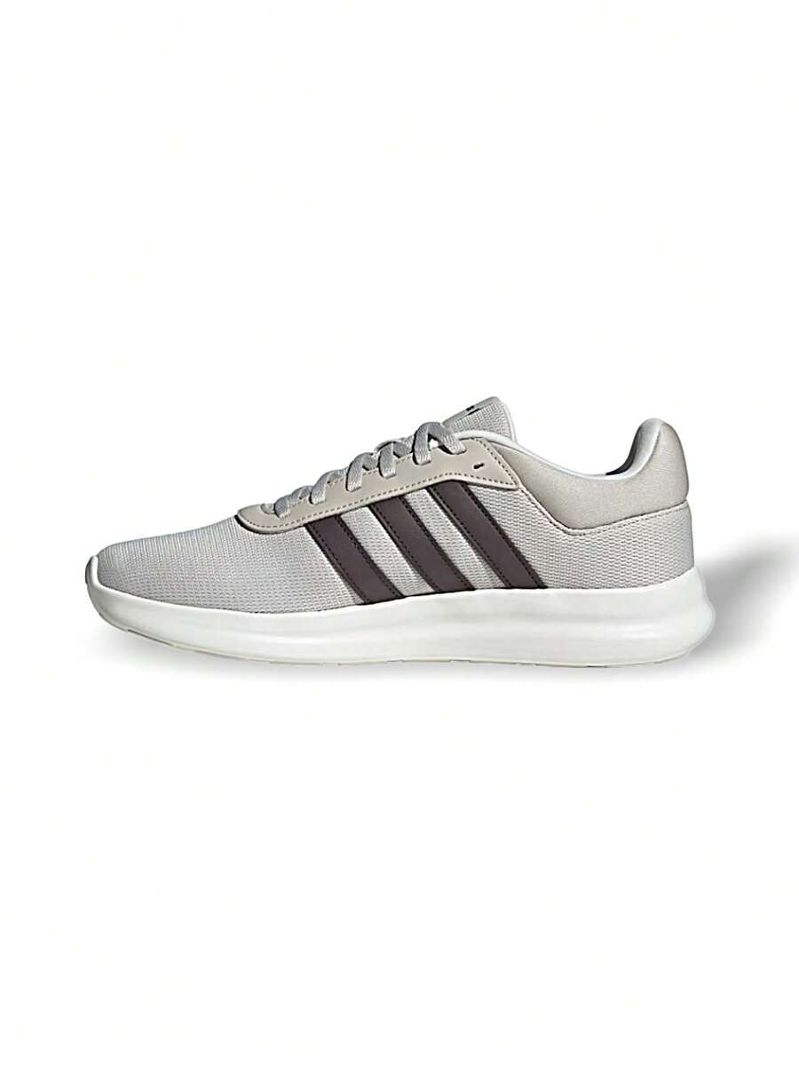 Adidas Lite Racer 4.0 Sneakers Unisex Classic Comfort Flexible Sole Everyday Walking Light Gray/Dark Gray JR8542 - Light Gray/Dark Gray - View 1