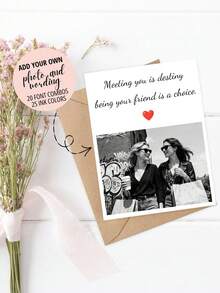 Customized Photo Greeting Card, Personalized Birthday, Anniversary, Couple Love Card, Create Your Exclusive Birthday Photo Card - Multicolor - View 1