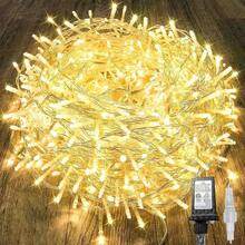 240LED 88Ft Connectable String Lights Indoor Outdoor Wire Warm White Lights Twinkle Fairy In With Timer Bedroom Classroom Wedding Tree Patio Decor - Warm White + 240LED - View 1