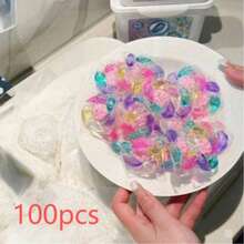 100 件六合一洗衣粉、洗衣液、凝胶胶囊 - 持久留香、抗菌、除尘螨、去污、织物柔顺剂、洗衣液 - 彩色 - 查看 14