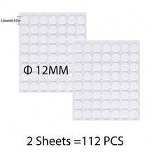 6mm & 12mm Round Double-Sided Foam Adhesive Tape, Suitable For Handmade Card And Greeting Card Crafting - Round - View 12