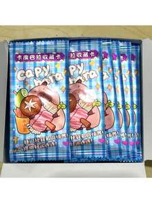 160张/盒随机水豚卡片系列，可爱海豚闪卡，动漫主题，5张/包，包含收藏版，适合卡片收藏家，派对礼品（款式随机） - 彩色 - 查看 10