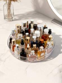 1 pieza Bandeja de almacenamiento de baño de 14 pulgadas (con base antideslizante) - Bandeja de plástico resistente, adecuada para cocina, despensa, refrigerador, baño y encimera, diseño de gran capacidad para ahorrar espacio, superficie duradera y fácil de limpiar, ideal para almacenar especias, adecuada tanto para hombres como para mujeres - Multicolor - Ver 1