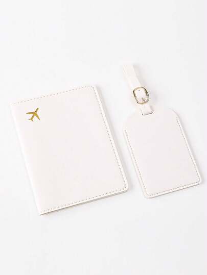 1 Set Şık Pasaportluk ve Bagaj Etiketi, Unisex Seyahat Aksesuarları, Geniş Kapasiteli, Çok Fonksiyonlu, Katlanabilir, Erkek, Kadın, Aile, Arkadaşlar İçin İdeal Hediye, Yıldönümü, Doğum Günü, Tatil/Seyahat, Açık Hava/Yürüyüş/Spor/İşe Gidip Gelme/İş/Ofis İçin Uygun, Zarif ve Romantik, Bavul ve Çantalar