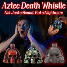 Death Whistle - 125+DB Loud Replica Ancient Mayan/ Skull Sound Artifact, Prank With Carry Case/Box, Historical Collectible For Halloween, Haunted Houses & Parties - Realistic Howling Noise (Resin) - Lễ Halloween - Xem 3