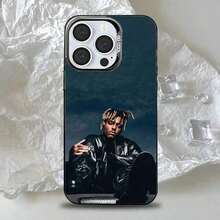 Funda de teléfono Rapper J-Juice W-Wrld para 17,16,15,14,13,12,11,Pro,Max,Plus, anti-caída, negro mate, parachoques duro - Z5 - Ver 13
