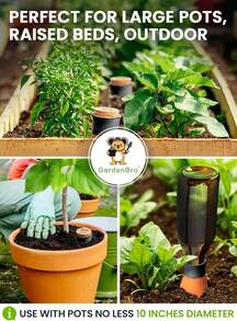 4 Pcs Ollas Terracotta Watering Pots Large - 14 Oz Self Watering Planter Insert Olla Watering System For 1-Week Easy To Refill - Clay Plant Watering Globes For Outdoor & Indoor Plants [4, ] - 4pcs black - 查看 6