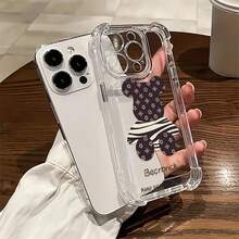 Estuche para teléfono divertido con estampado de BeCrbrik Compatible con estuches para teléfonos   17  16 Pro Max  15 Pro Max  13 y  12 Hecho de material de TPU que brinda protección contra golpes y caídas Gran regalo para familiares, amigos, novios, novias y Halloween - transparente - Ver 1