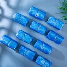 100只一次性鞋套，防水塑料防滑鞋套，加厚PE室内鞋套，学生防雨防尘隔离鞋套，室内客人加厚塑料鞋套，防滑洁净室学生成人客人塑料鞋套，防尘防水洁净室车间家用室内外鞋套 - 彩色 - 查看 10