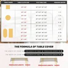 Kitchen Tablecloth - 60" X 104" (Rectangular) + Red - - View 7