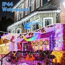 240LED 88Ft Connectable String Lights Indoor Outdoor Wire Warm White Lights Twinkle Fairy In With Timer Bedroom Classroom Wedding Tree Patio Decor - Cold White⇋Multicolor + 240LED - View 3