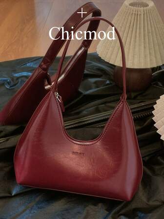 韩国简约漆皮新月手提包，女士单肩包，托特包，时尚腋下包适合逛街，钱包，购物，年轻女性，大学生，新婚夫妇，白领。适合办公室，大学，工作，商务，通勤，户外活动，旅行和郊游