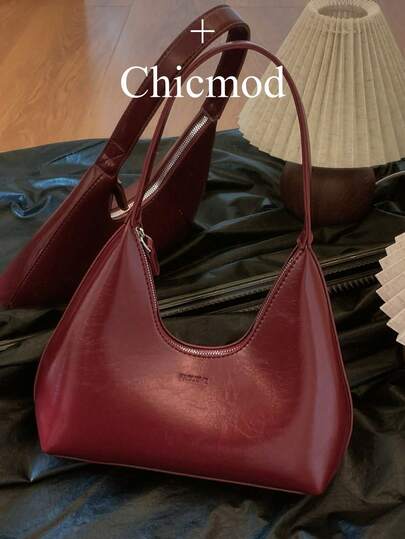 韩国简约漆皮新月手提包，女士单肩包，托特包，时尚腋下包适合逛街，钱包，购物，年轻女性，大学生，新婚夫妇，白领。适合办公室，大学，工作，商务，通勤，户外活动，旅行和郊游