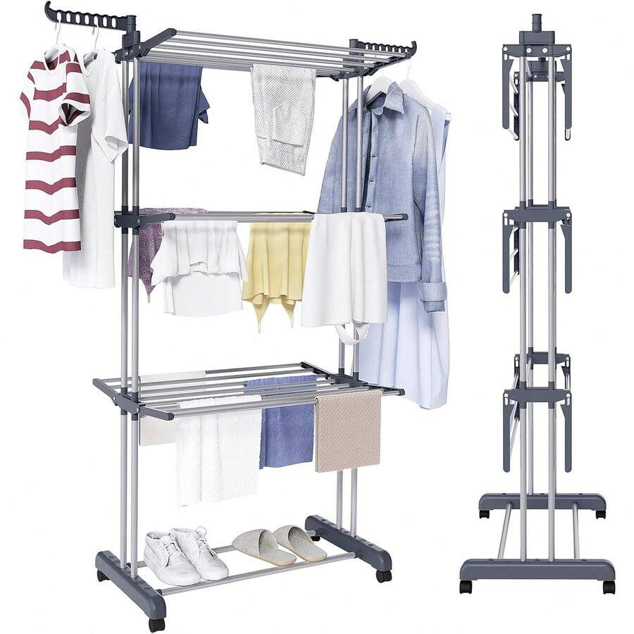 Clothes Drying Racks - Grijs - Bekijken 1