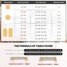 Kitchen Tablecloth - 132 x 178 cm (rectangulaire) + Rouge - Voir 7