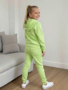Young Girls Activewear - Lime Green - View 3
