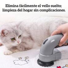 Dispositivo eléctrico de succión de pelo para mascotas removedor de pelusas portátil limpieza gato perro, aspiradora portátil pelusa, quitapelos recargable eficiente, accesorio limpieza mascotas hogar moderno - Negro - Ver 4