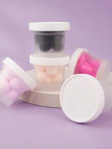 RANCAI 10个迷你化妆海绵，适用于粉底、散粉、遮瑕膏、眼影、高光、修容，价格实惠，是理想的圣诞礼物，化妆品，化妆工具，经济实惠，礼品，女士礼物，圣诞礼物 - 彩色 - 查看 3